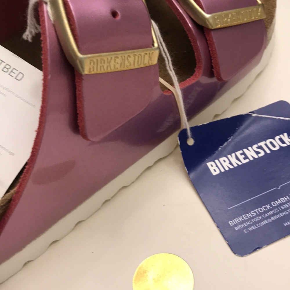 BIRKENSTOCK ARIZONA PINK METALLIC 37NEW ๐๐๐ธ๐ธ - Picture 4 of 6